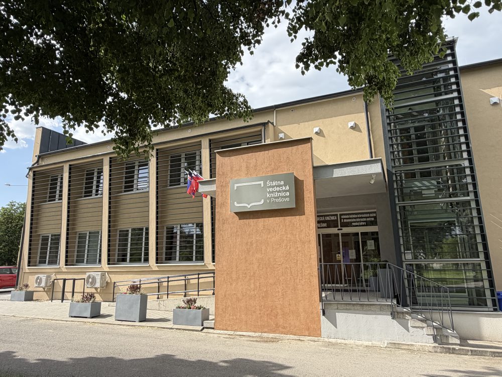 Zrekonštruovaná budova Štátnej vedeckej knižnice v Prešove