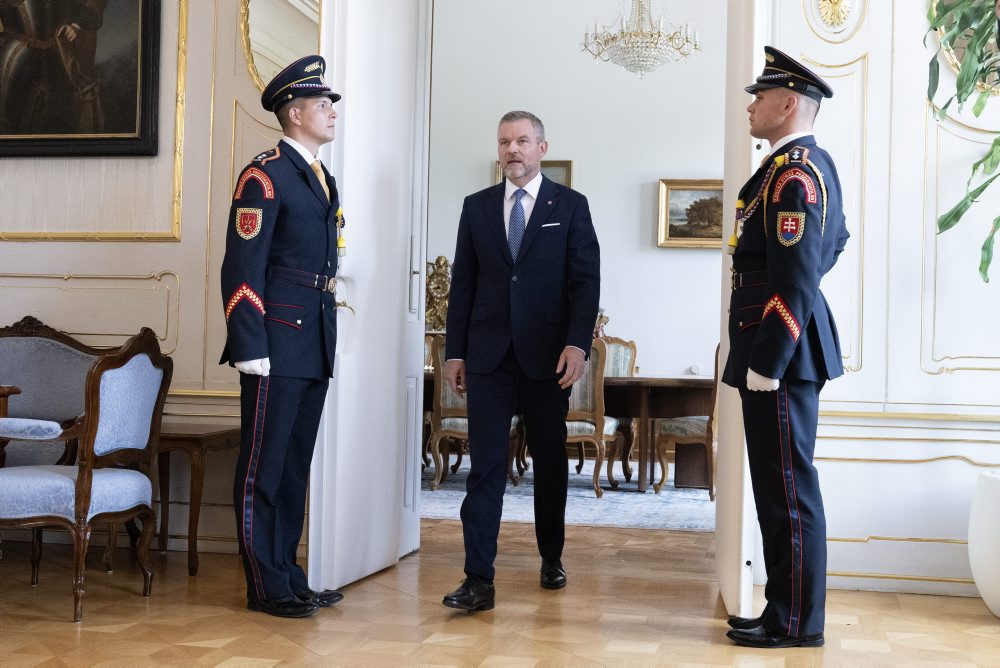 Prezident SR Peter Pellegrini prijal predsedu Najvyššieho súdu SR Františka Moznera