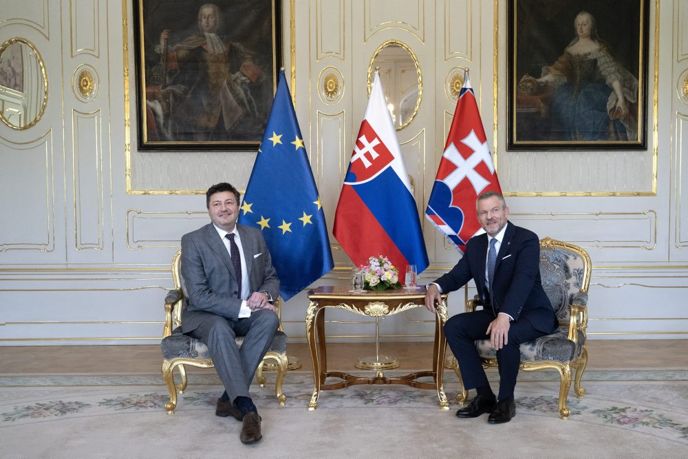 Prezident SR Peter Pellegrini prijal predsedu Najvyššieho súdu SR Františka Moznera