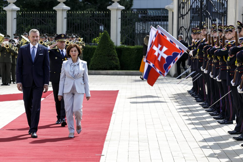 Prezident SR Peter Pellegrini prijal v Prezidentskom paláci prezidentku Severného Macedónska Gordanu Siľanovskú-Davkovovú