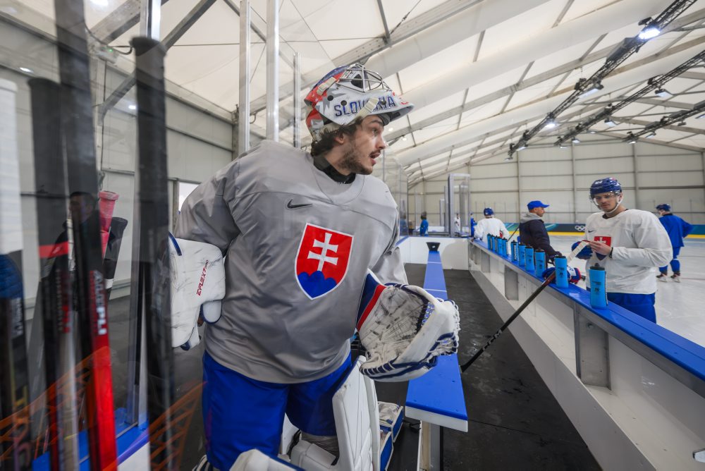 Tréning slovenskej hokejovej reprezentácie pred ZOH 