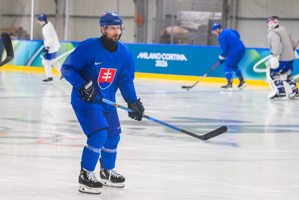 Tréning slovenskej hokejovej reprezentácie pred ZOH 