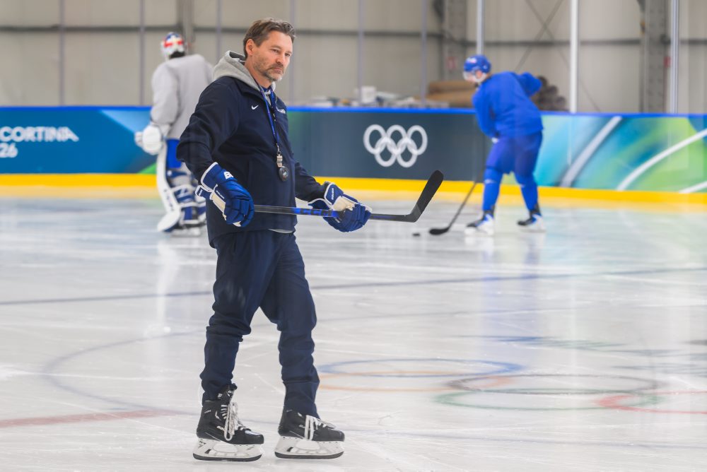 Tréning slovenskej hokejovej reprezentácie pred ZOH 