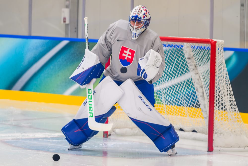 Tréning slovenskej hokejovej reprezentácie pred ZOH 
