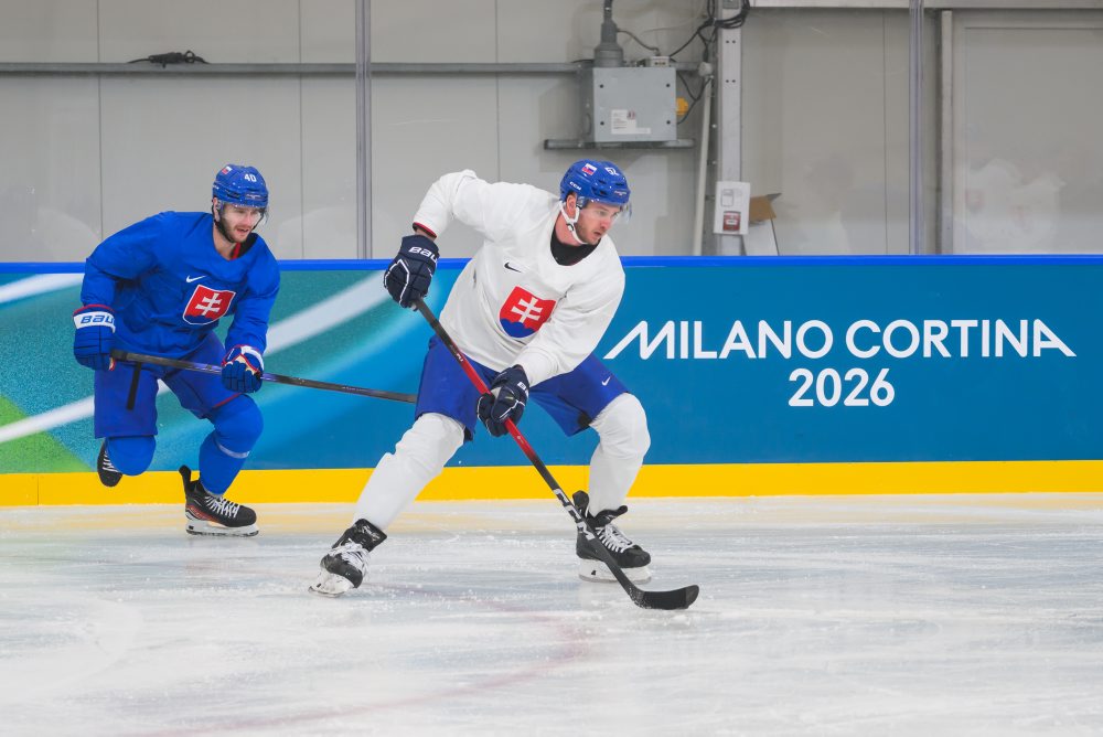 Tréning slovenskej hokejovej reprezentácie pred ZOH 
