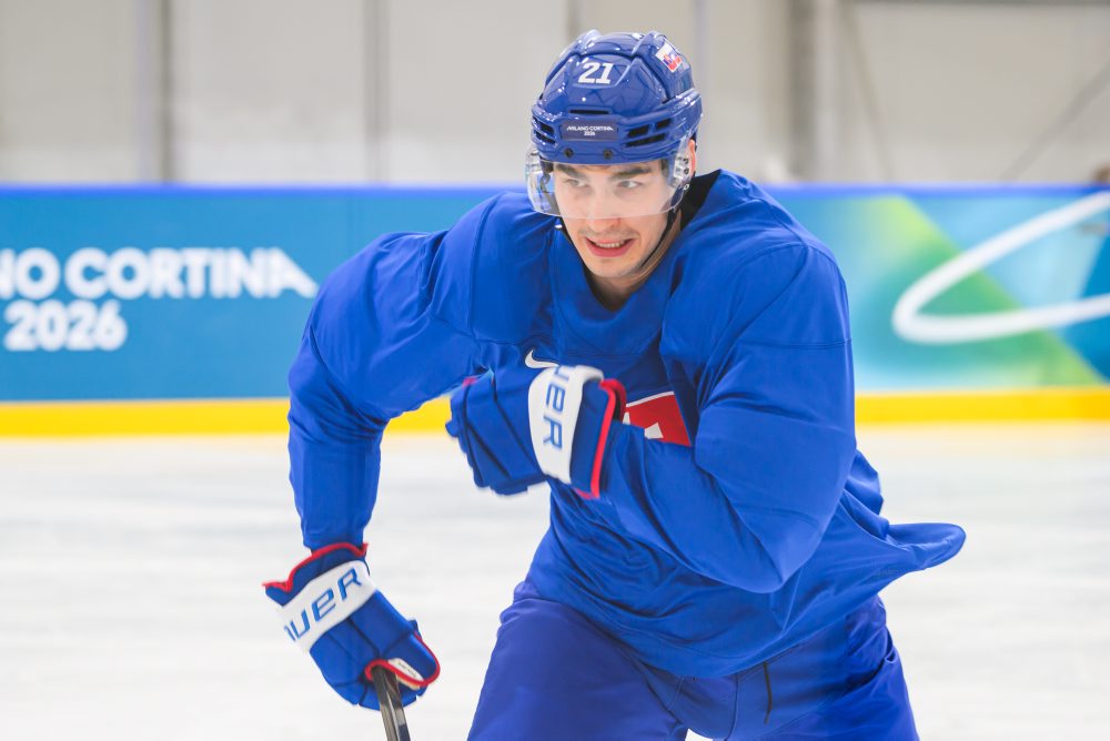 Tréning slovenskej hokejovej reprezentácie pred ZOH 