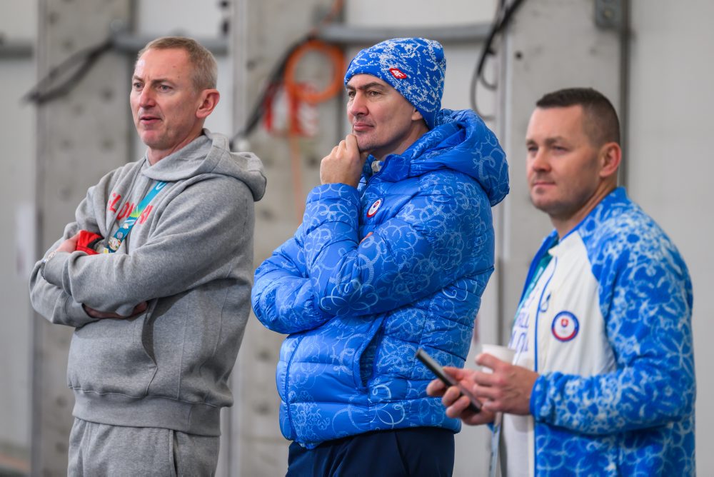 Tréning slovenskej hokejovej reprezentácie pred ZOH 