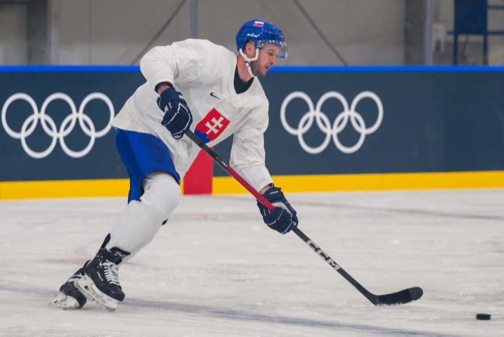 Tréning slovenskej hokejovej reprezentácie pred ZOH 
