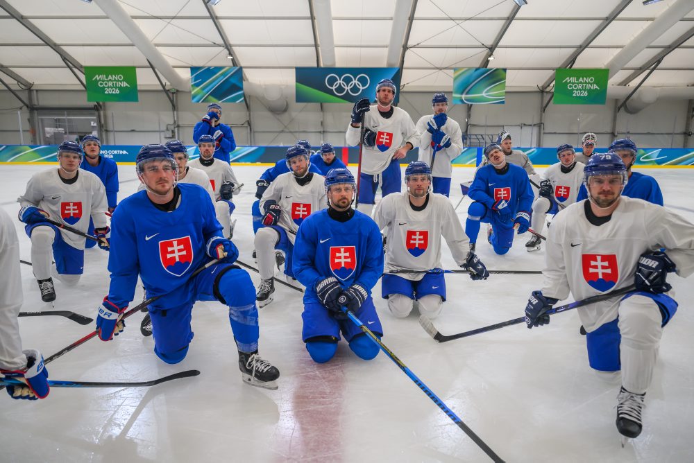 Tréning slovenskej hokejovej reprezentácie pred ZOH 