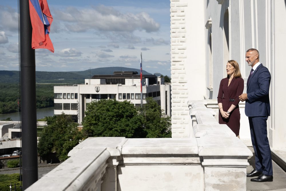 Predsedníčka Európskeho parlamentu Roberta Metsolová na návšteve Slovenska