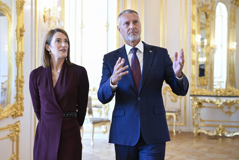 Predsedníčka Európskeho parlamentu Roberta Metsolová na návšteve Slovenska