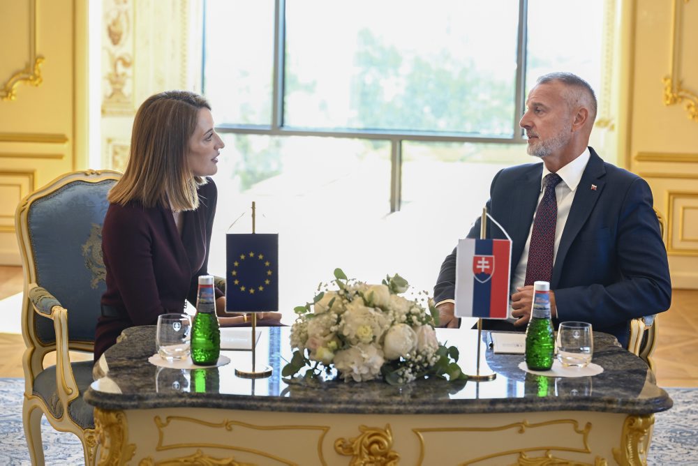 Predsedníčka Európskeho parlamentu Roberta Metsolová na návšteve Slovenska