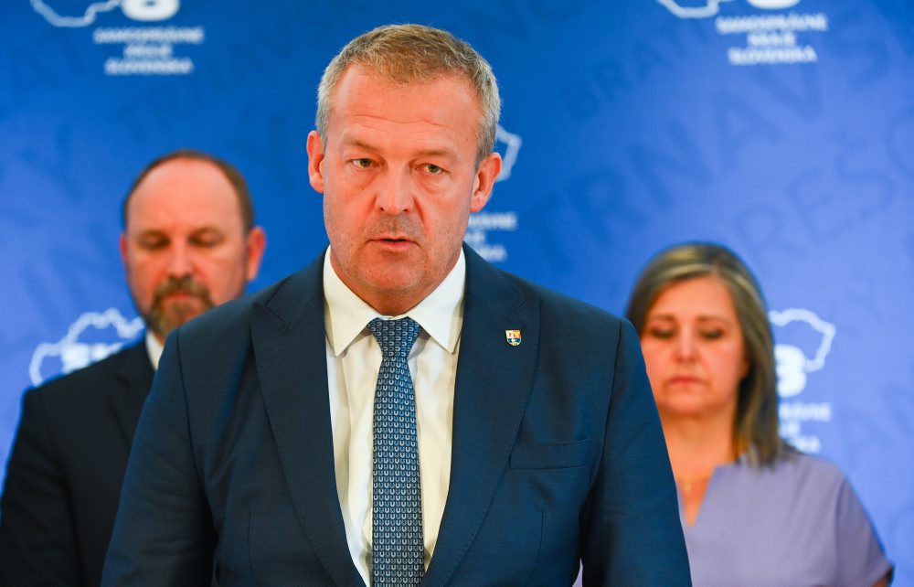 Tlačová konferencia Zhromaždenia združenia Samosprávne kraje Slovenska (SK8)