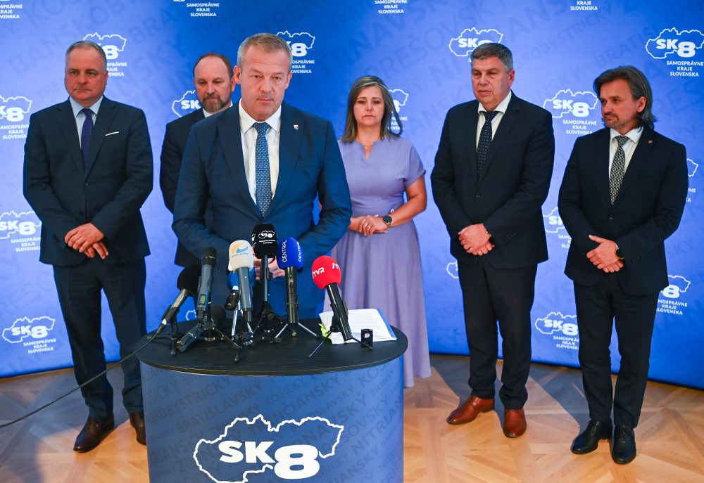 Tlačová konferencia Zhromaždenia združenia Samosprávne kraje Slovenska (SK8)
