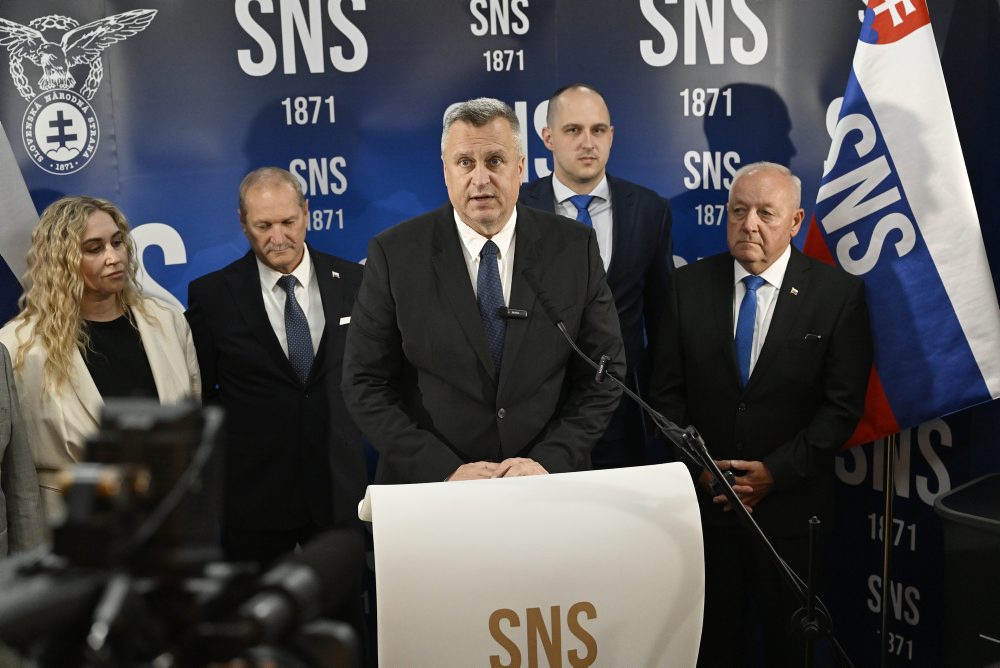 Voľby26: Tlačová konferencia Slovenskej národnej strany k predstaveniu kandidáta SNS na predsedu Žilinského samosprávneho kraja