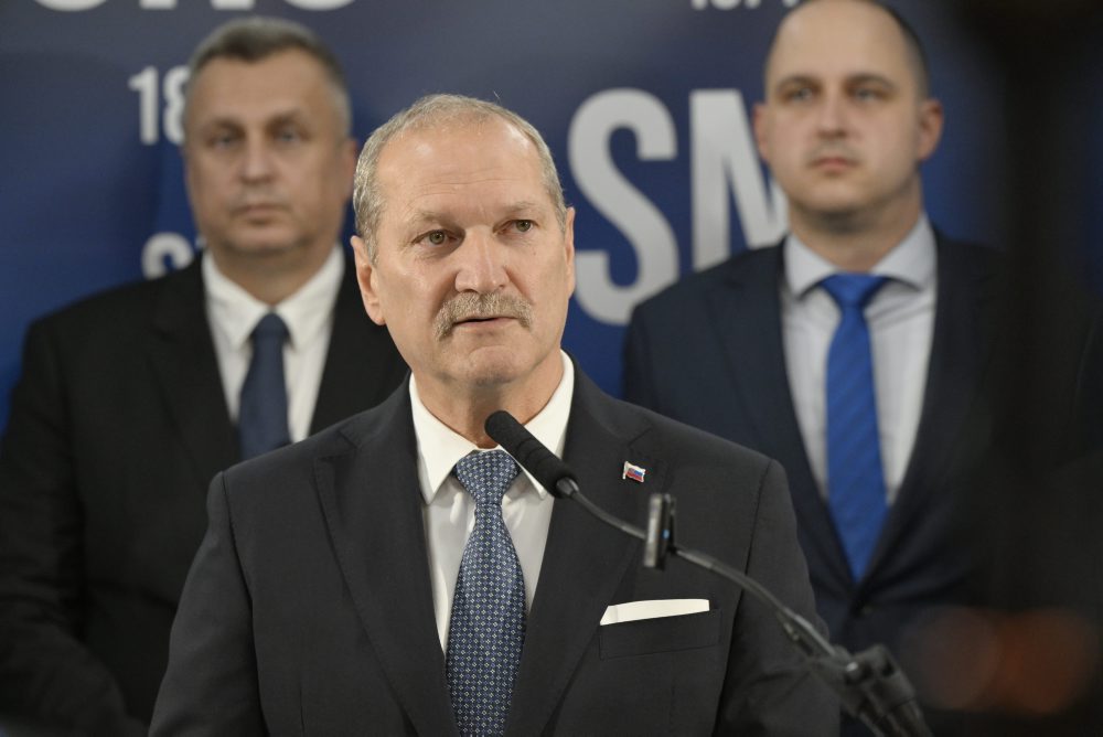 Voľby26: Tlačová konferencia Slovenskej národnej strany k predstaveniu kandidáta SNS na predsedu Žilinského samosprávneho kraja