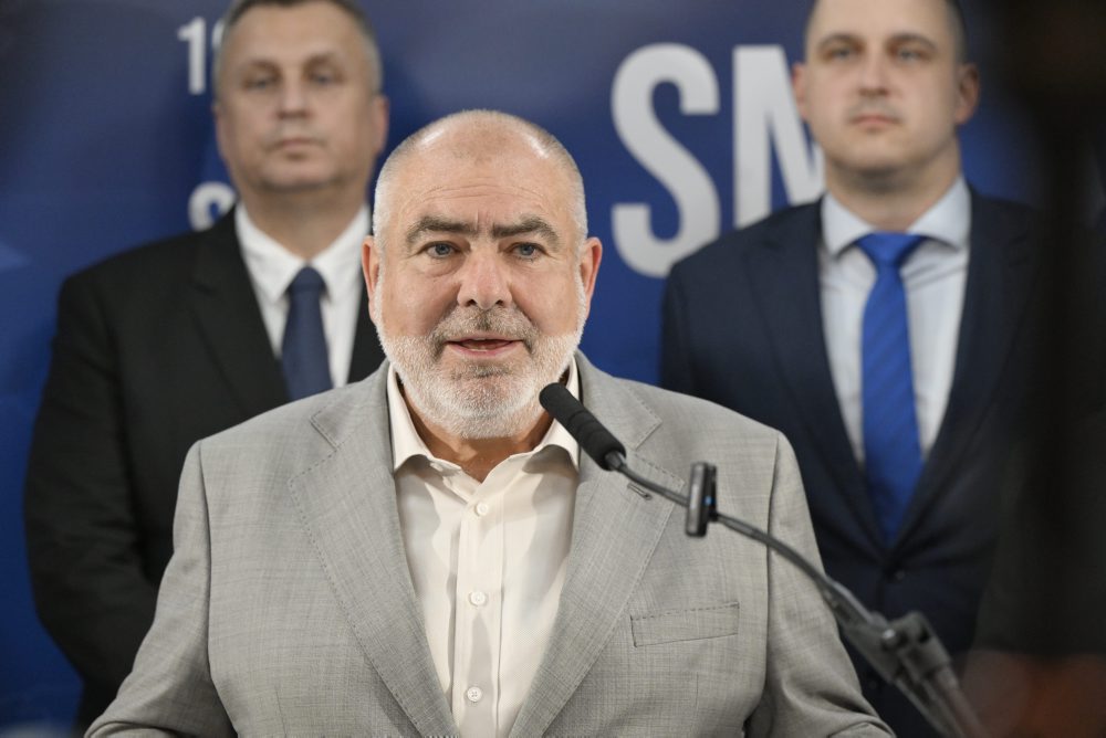 Voľby26: Tlačová konferencia Slovenskej národnej strany k predstaveniu kandidáta SNS na predsedu Žilinského samosprávneho kraja