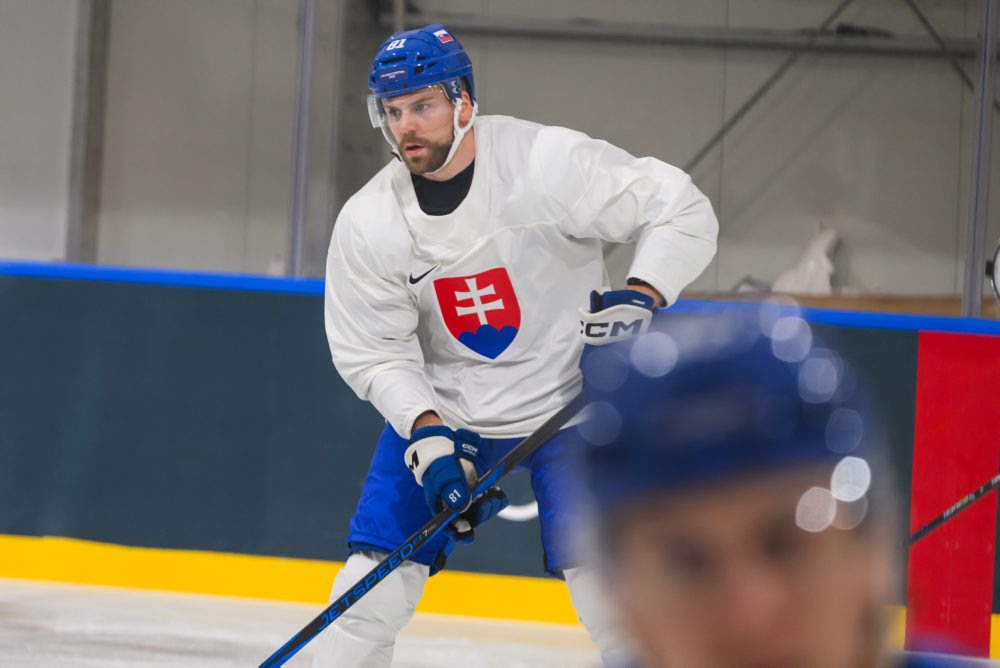 Tréning slovenskej hokejovej reprezentácie na ZOH 