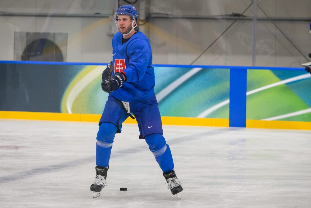 Tréning slovenskej hokejovej reprezentácie na ZOH 