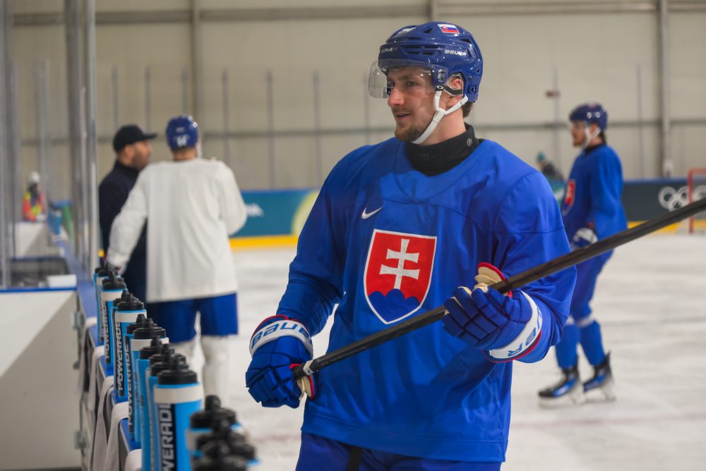 Tréning slovenskej hokejovej reprezentácie pred ZOH 