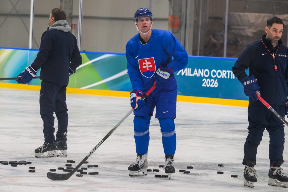 Tréning slovenskej hokejovej reprezentácie pred ZOH 