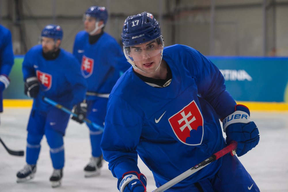 Tréning slovenskej hokejovej reprezentácie pred ZOH 