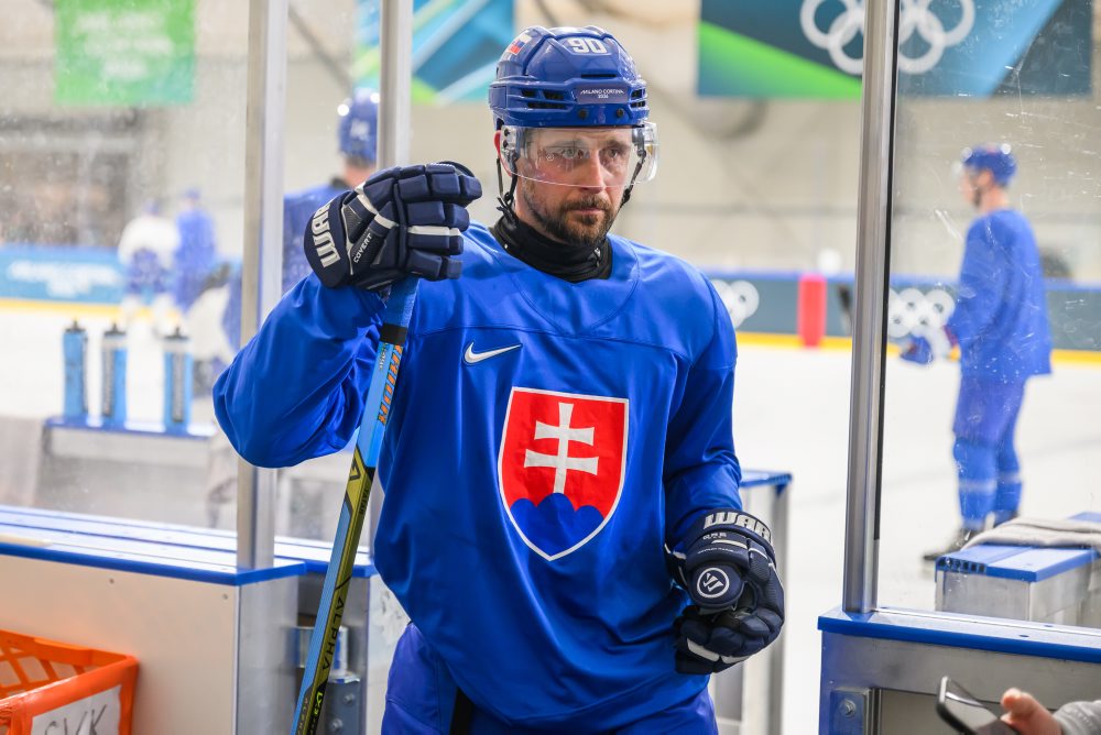 Tréning slovenskej hokejovej reprezentácie na ZOH