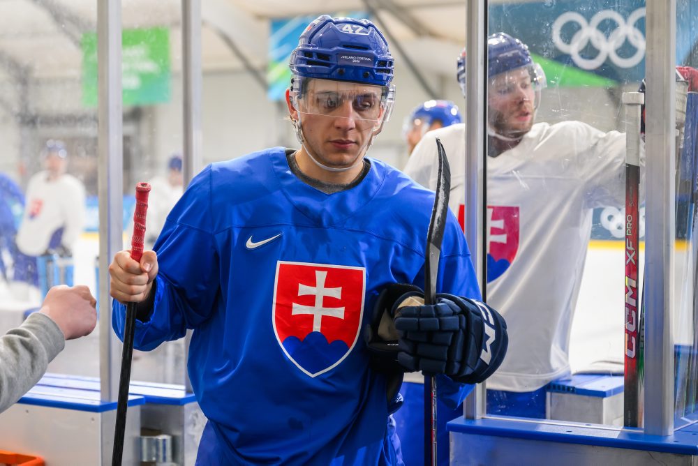 Tréning slovenskej hokejovej reprezentácie na ZOH