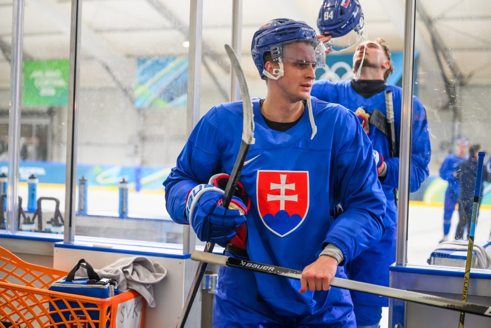 Tréning slovenskej hokejovej reprezentácie na ZOH
