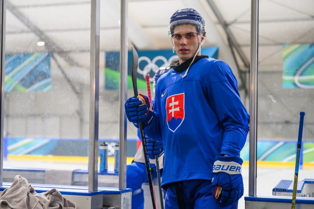 Tréning slovenskej hokejovej reprezentácie na ZOH