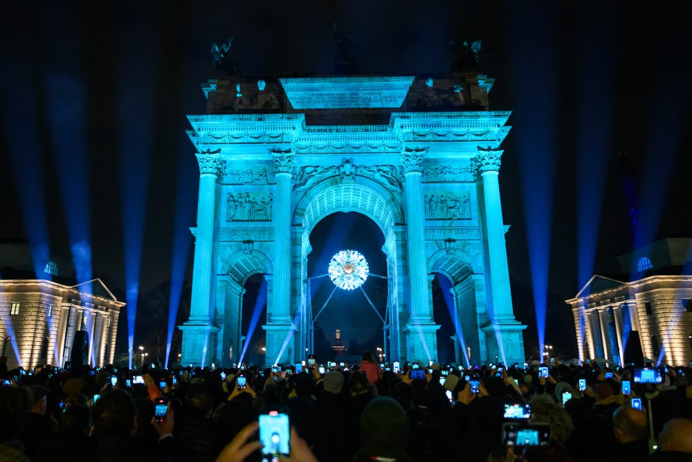 Olympijský oheň v Miláne 