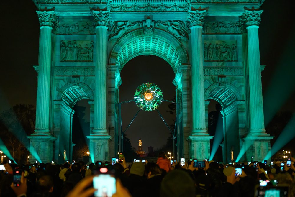 Olympijský oheň v Miláne 