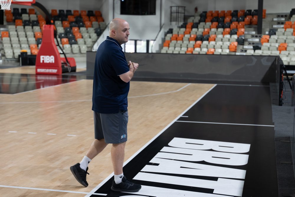 Tréning basketbalistov SR do 20 rokov pred turnajom B-divízie ME