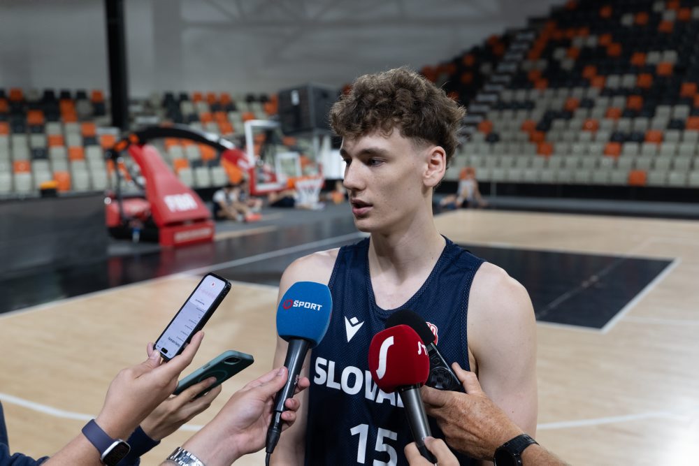 Tréning basketbalistov SR do 20 rokov pred turnajom B-divízie ME