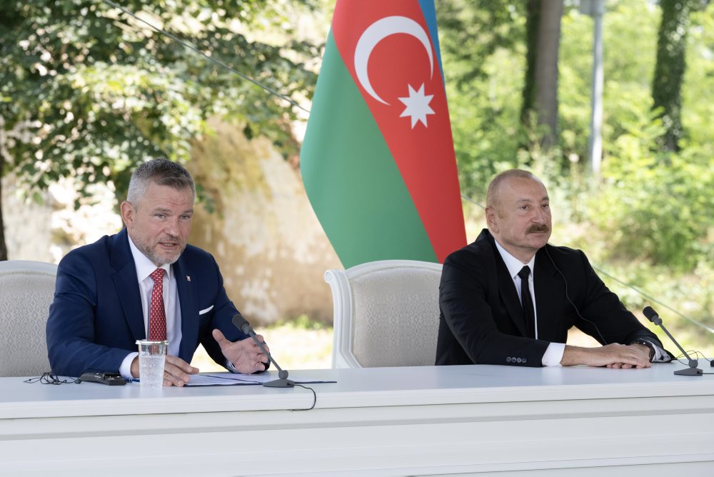 Prezident SR Peter Pellegrini v Azerbajdžane