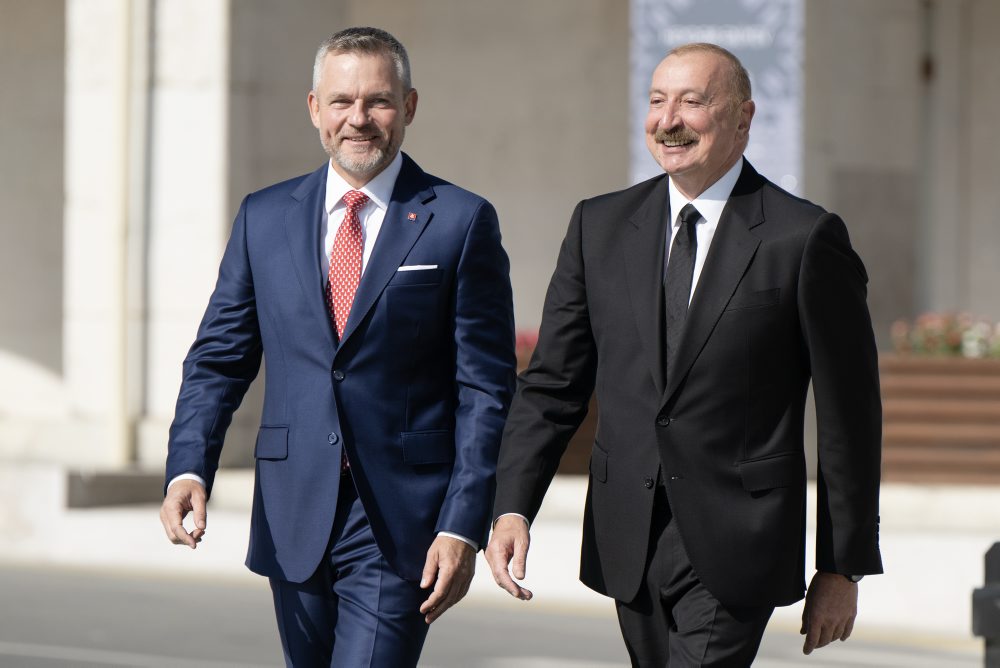 Prezident SR Peter Pellegrini v Azerbajdžane