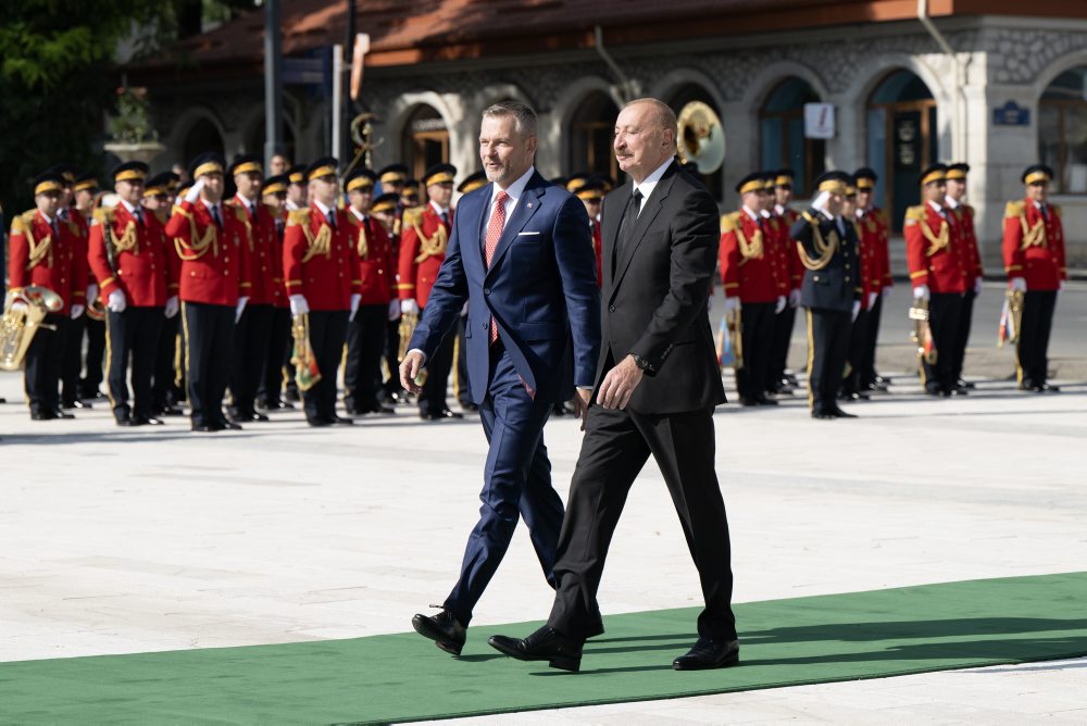 Prezident SR Peter Pellegrini v Azerbajdžane