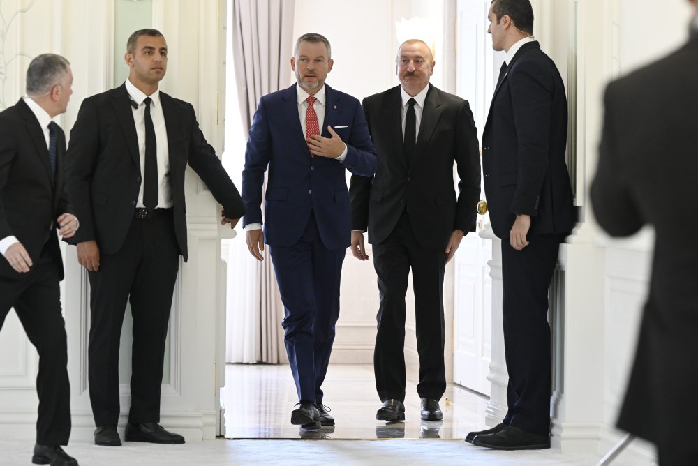 Prezident SR Peter Pellegrini v Azerbajdžane