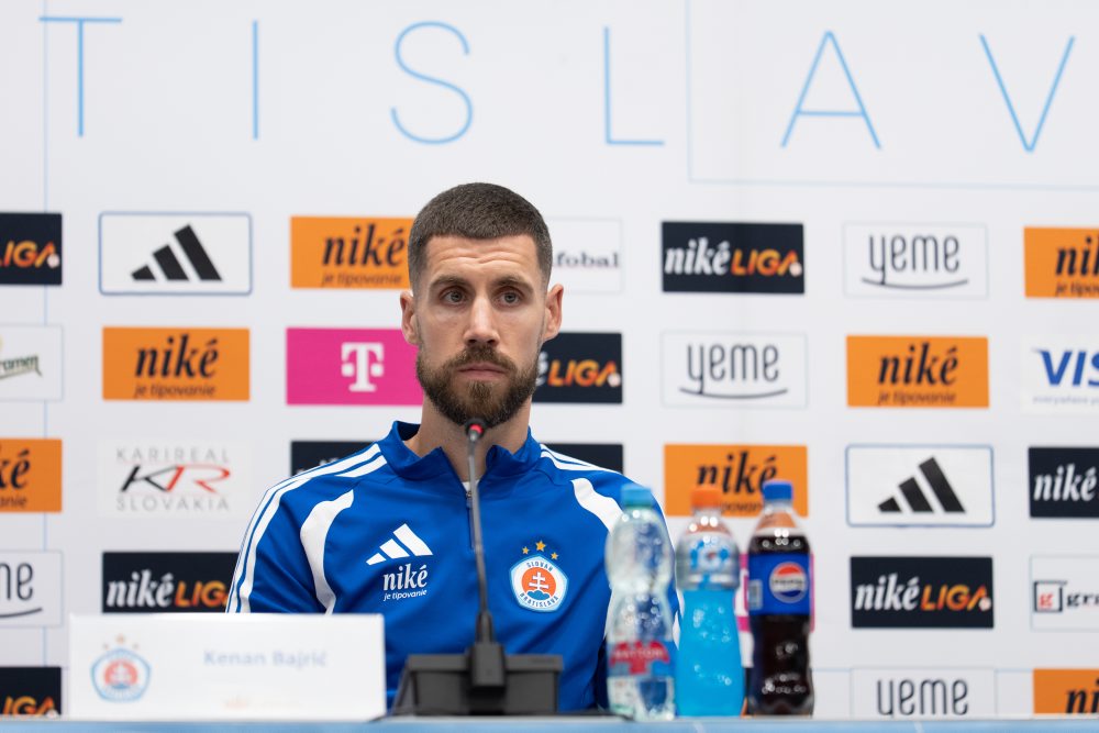 Predzápasová tlačová konferencia ŠK Slovan Bratislava pred odvetou 2. predkola Ligy majstrov 