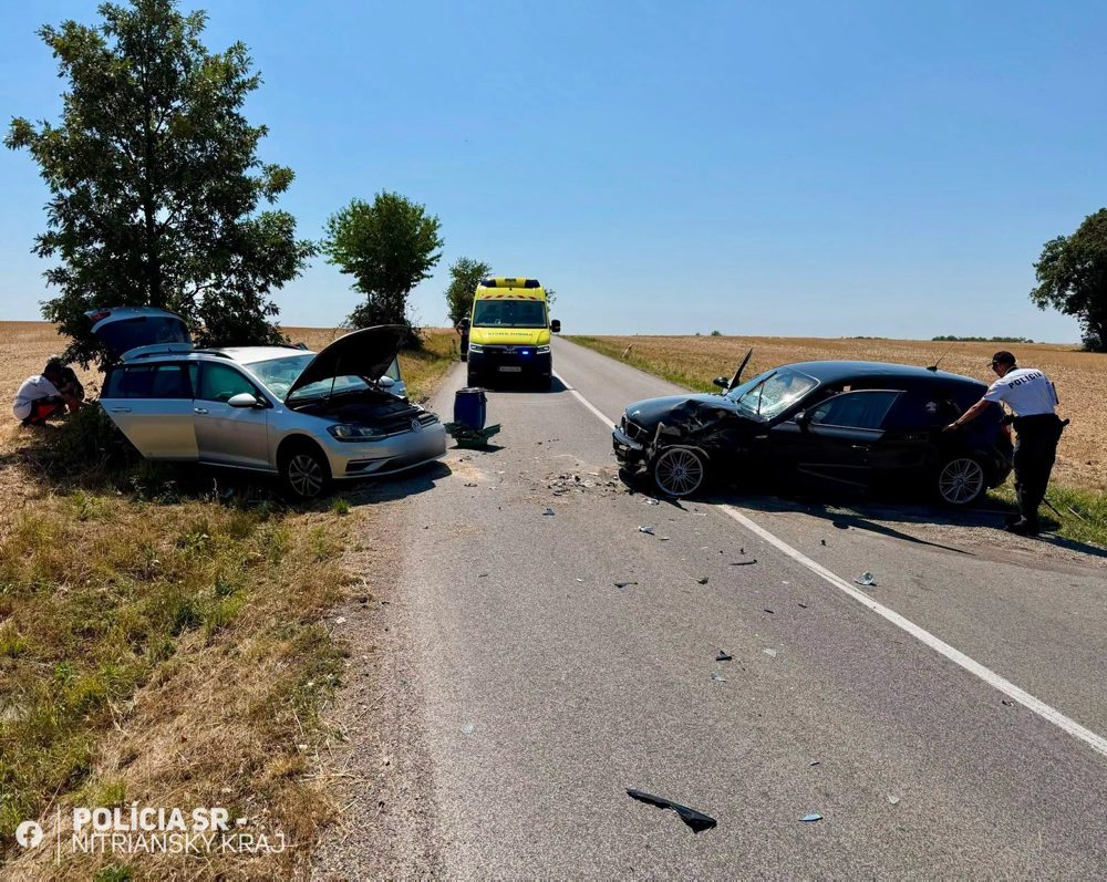 Dopravná nehoda v obci  Hosťovce v okrese Zlaté Moravce