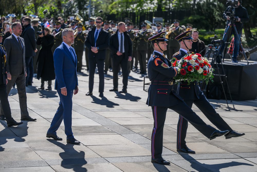 Pietny akt kladenia vencov pri príležitosti 81. výročia oslobodenia hlavného mesta SR Bratislavy