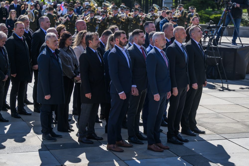 Pietny akt kladenia vencov pri príležitosti 81. výročia oslobodenia hlavného mesta SR Bratislavy