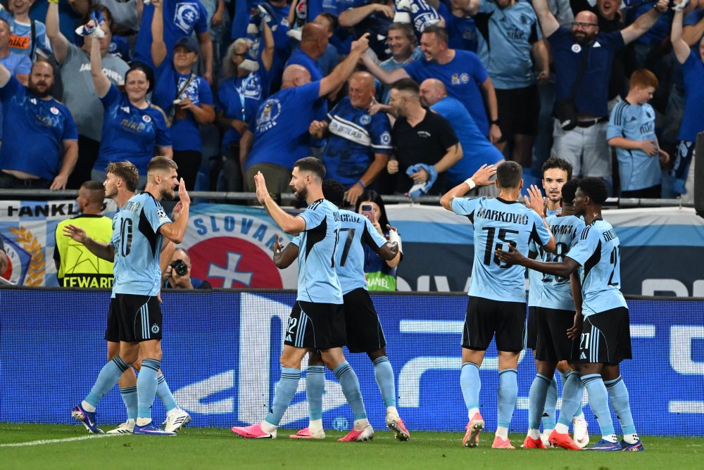 Prvý zápas play off Ligy majstrov: ŠK Slovan Bratislava - NK Celje