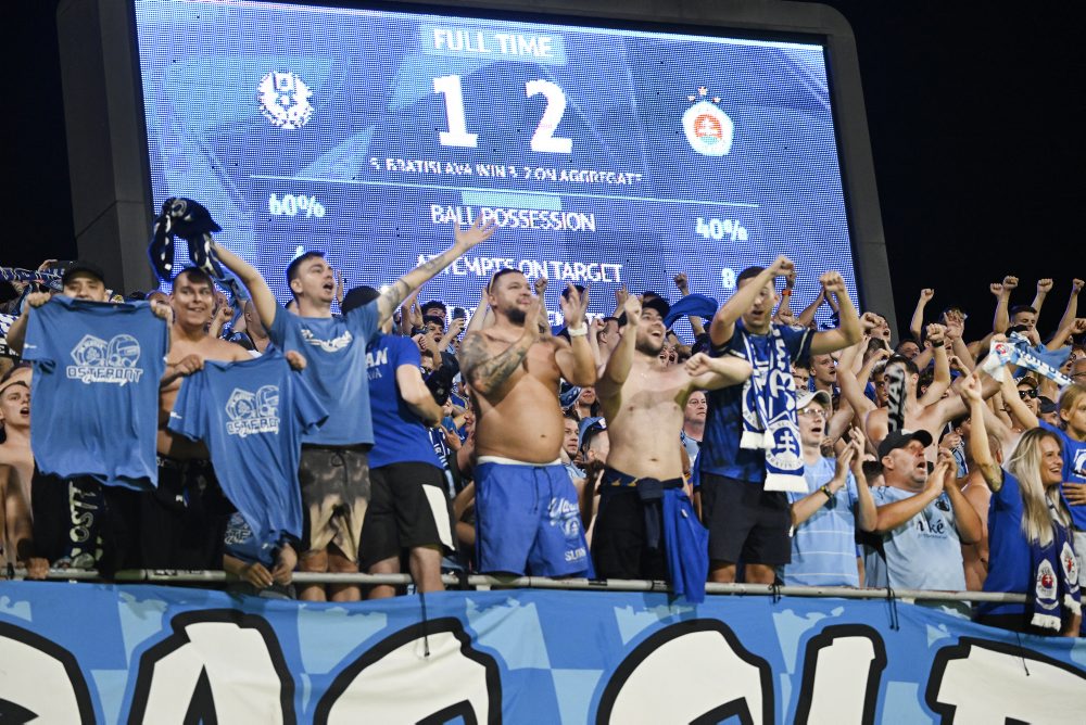 Odveta play off Ligy majstrov: NK Celje - ŠK Slovan Bratislava 