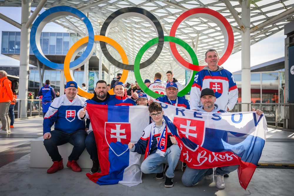 Fanúšikovia pred zápasom Taliansko - Slovensko 