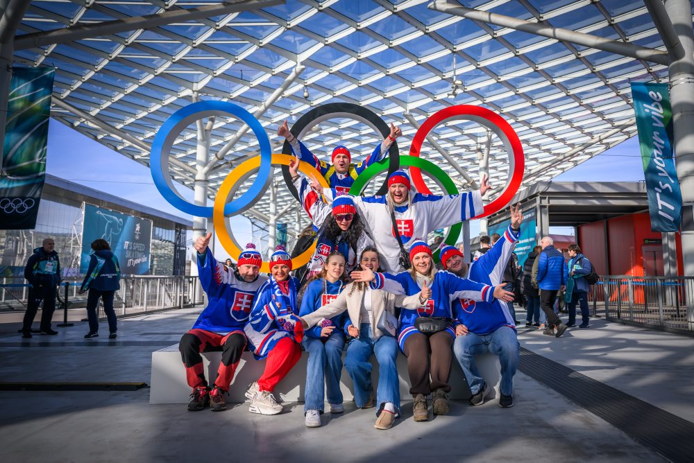 Fanúšikovia pred zápasom Taliansko - Slovensko 