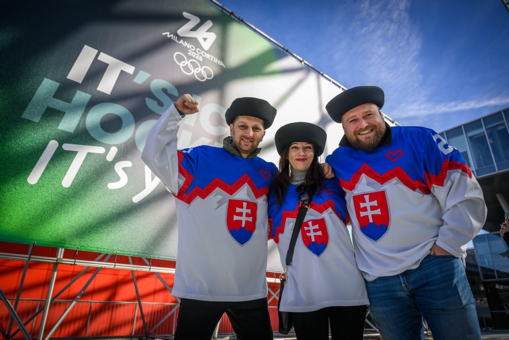 Fanúšikovia pred zápasom Taliansko - Slovensko 