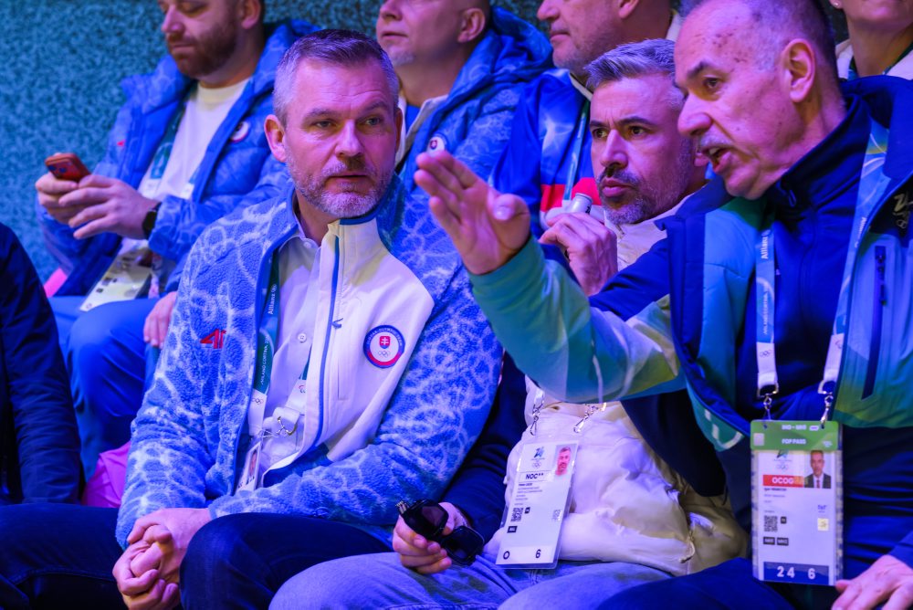 Prezident SR Peter Pellegrini pred zápasom Taliansko - Slovensko 