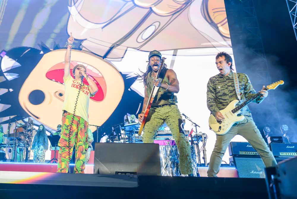 Gorillaz vystúpili na Pohode v Trenčíne s 20-člennou zostavou