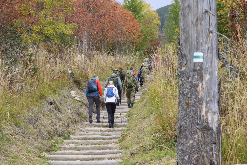Otvorenie obnoveného turistického chodníka na Kriváň 